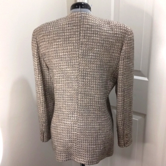 Liz Claiborne Herringbone Blazer Size 10 , 60% Wool - Picture 4 of 8